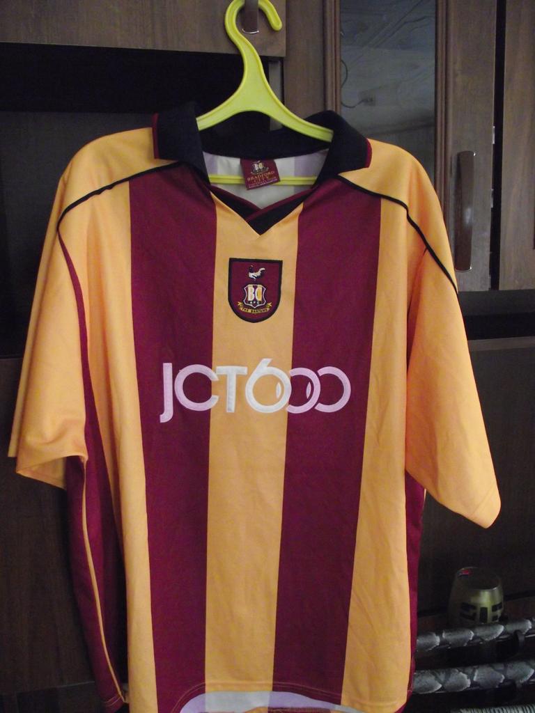 maglia bradford city afc 2001-2003 prima divisa outlet