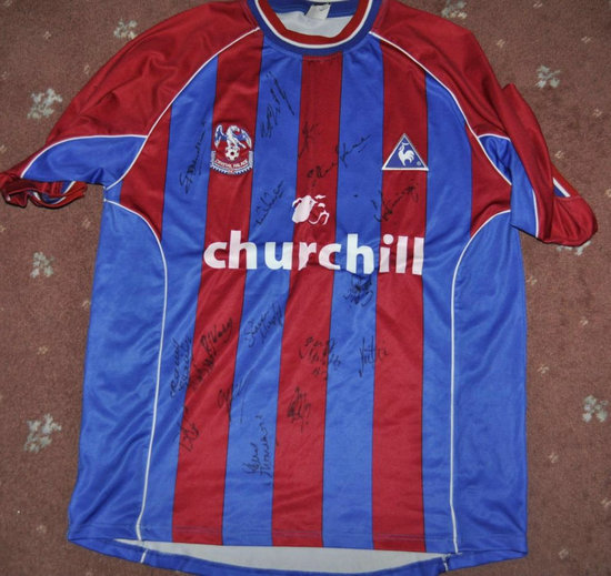 maglia crystal palace 2002-2003 speciale personalizza