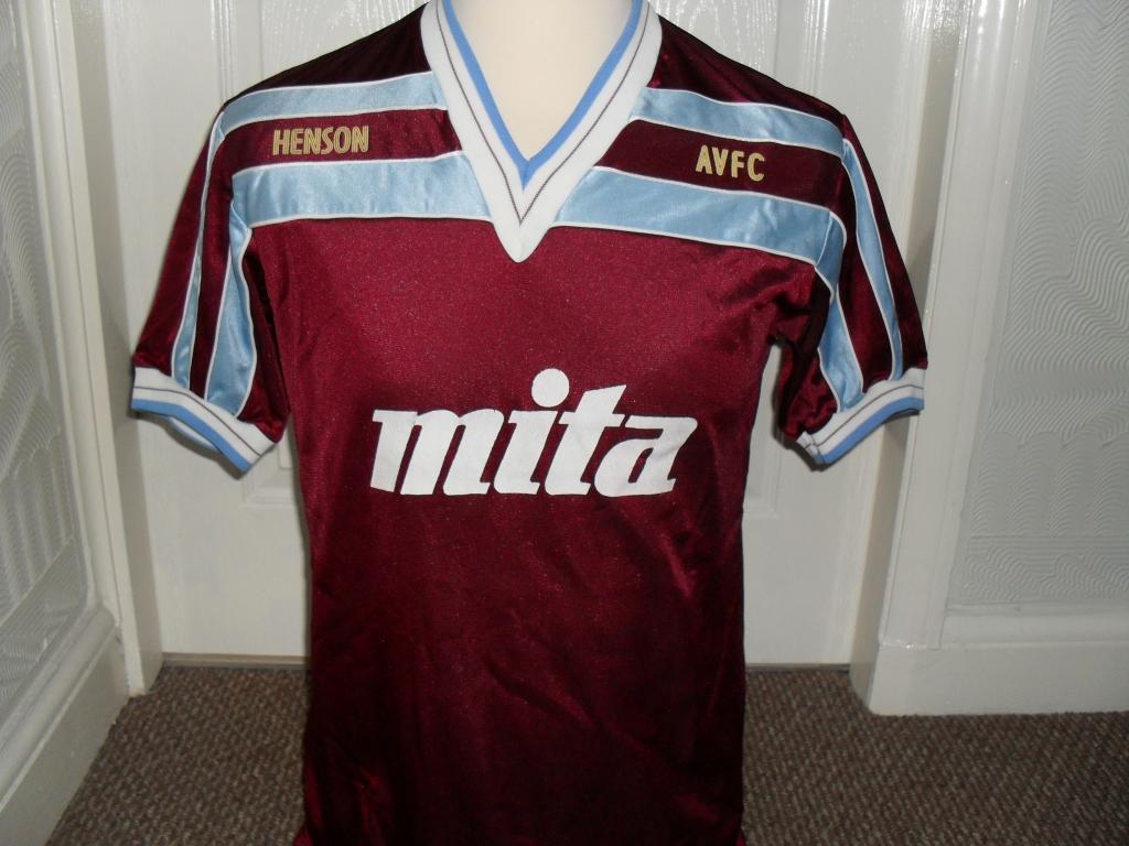 maglia di aston villa 1985-1987 prima divisa personalizza