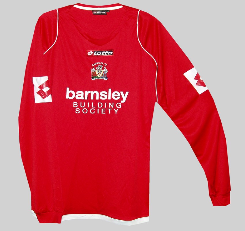 maglia di barnsley 2009-2010 prima divisa personalizza