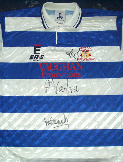 maglia di barrow afc 1996-1997 prima divisa personalizza