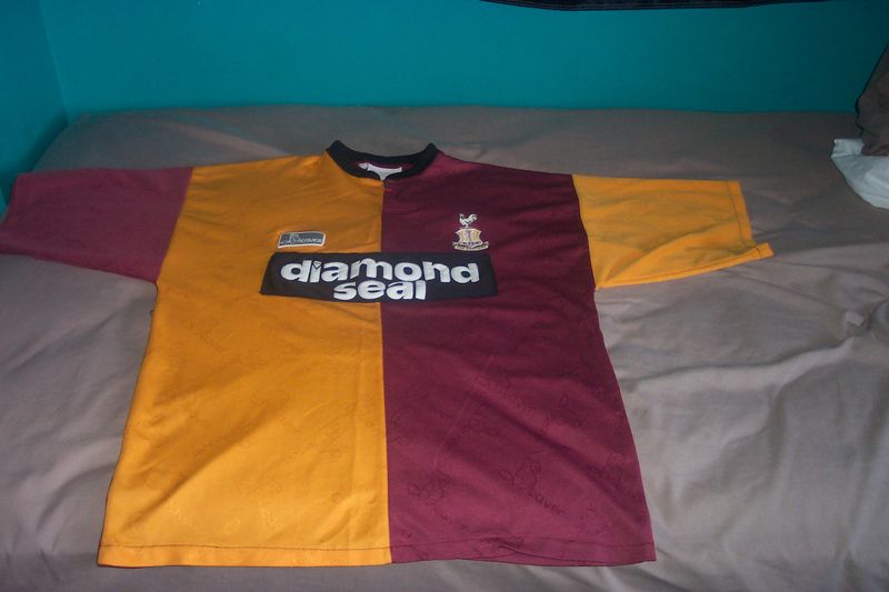 maglia di bradford city afc 1996-1997 prima divisa personalizza