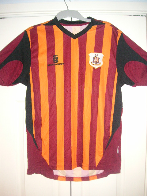 maglia di bradford city afc 2008-2009 prima divisa personalizza