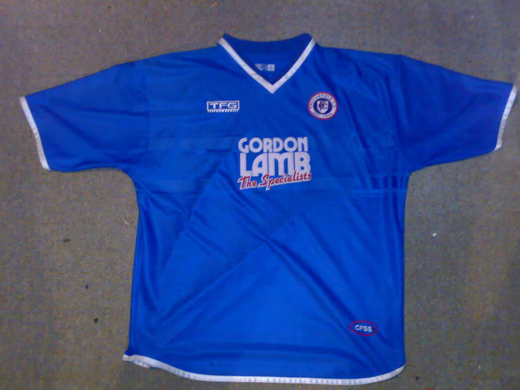 maglia di chesterfield fc 2001-2002 prima divisa personalizza