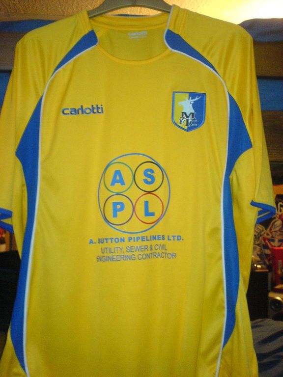 maglia di mansfield town 2007-2008 personalizza prima divisa