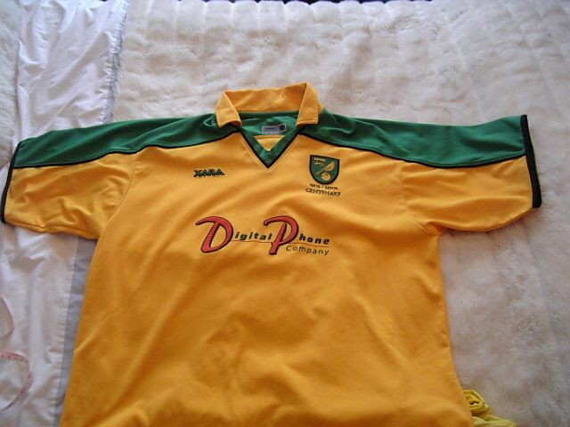 maglia di norwich city 2001-2002 personalizza prima divisa