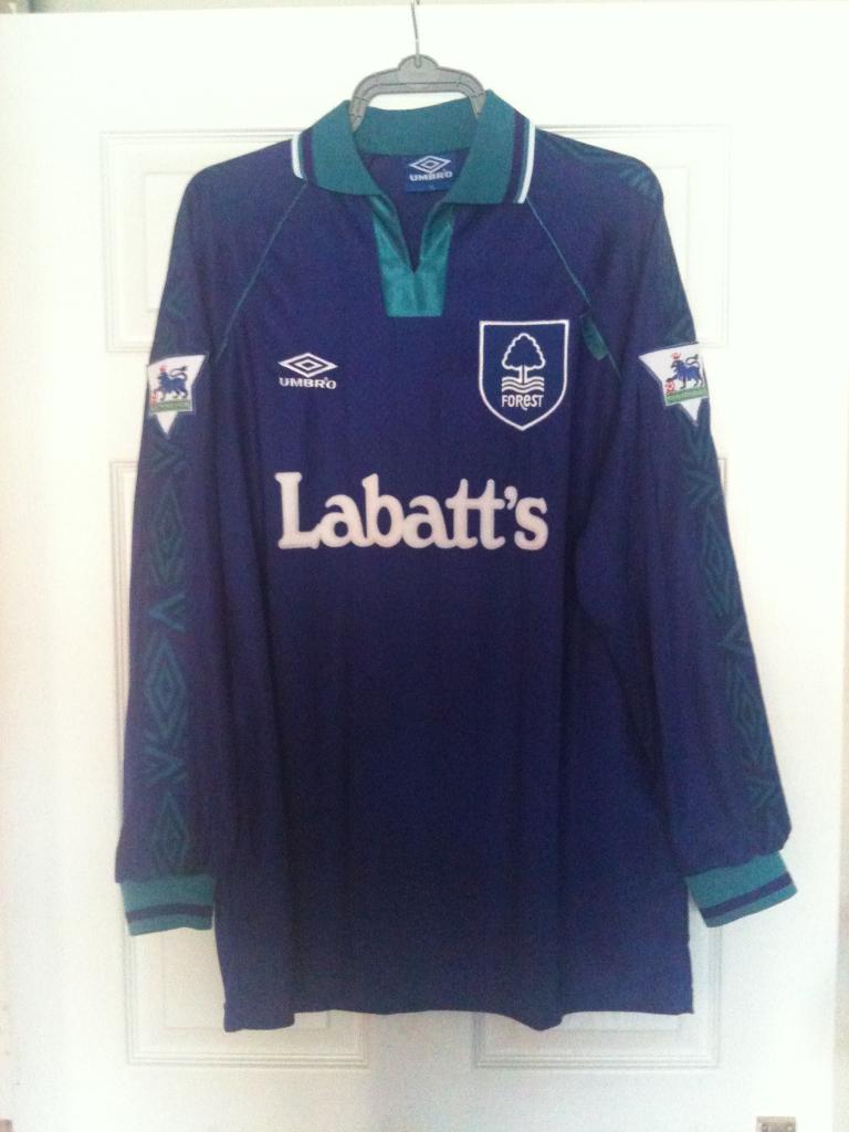 maglia di nottingham forest 1994-1995 seconda divisa a poco prezzo