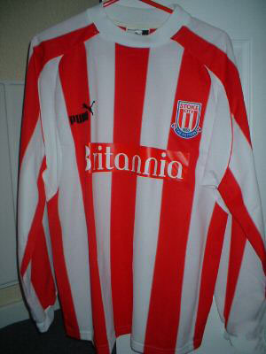 maglia di stoke city 2003-2004 prima divisa personalizza