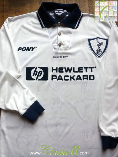 maglia di tottenham hotspur 1995-1997 prima divisa personalizza