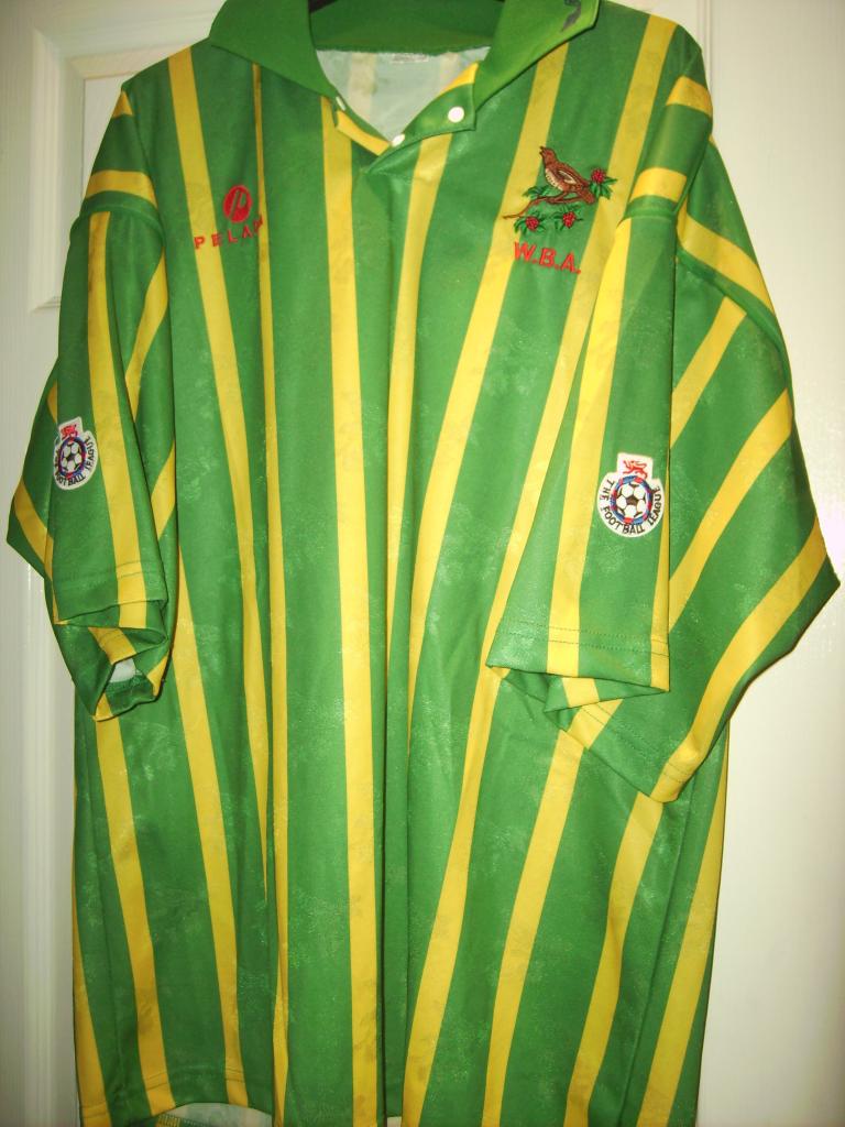 maglia di west bromwich 1993-1994 seconda divisa personalizza