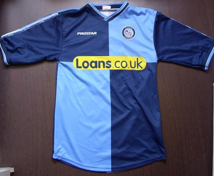 maglia wycombe wanderers 2006-2007 prima divisa outlet