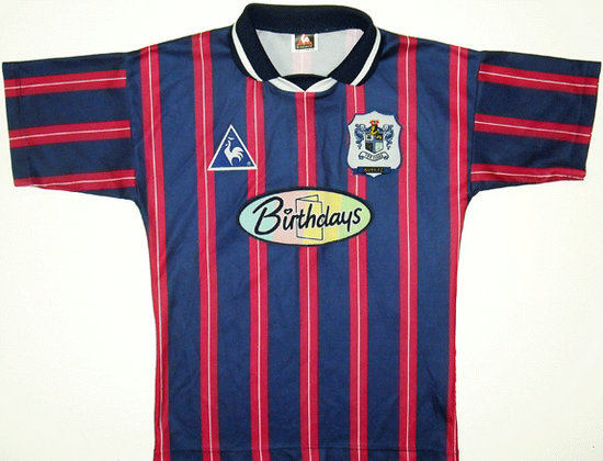 maglie calcio bury fc 1996-1997 personalizza seconda divisa