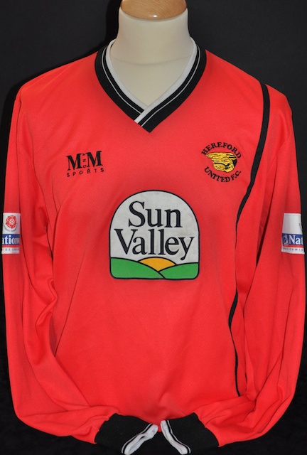 maglietta hereford united 2001-2003 seconda divisa poco prezzo