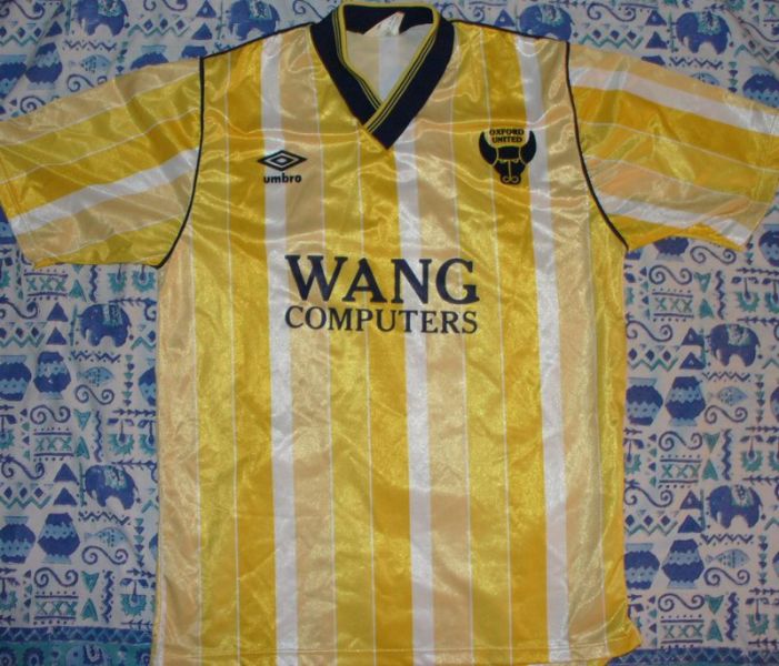 maglietta oxford united 1987-1988 poco prezzo prima divisa