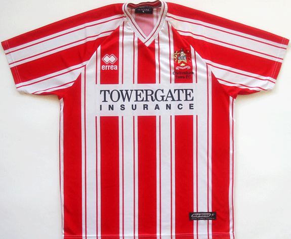 magliette calcio cheltenham town 2000-2002 prima divisa personalizza