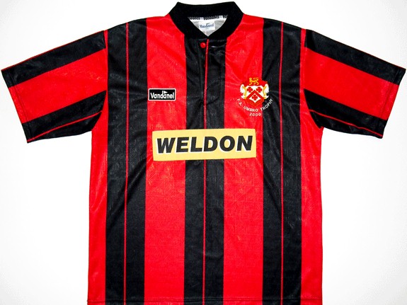 magliette calcio kettering town 1999-2000 poco prezzo prima divisa