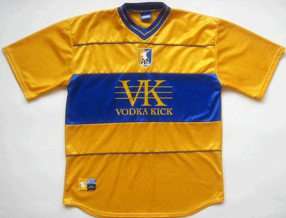 magliette calcio mansfield town 2002-2003 personalizza prima divisa